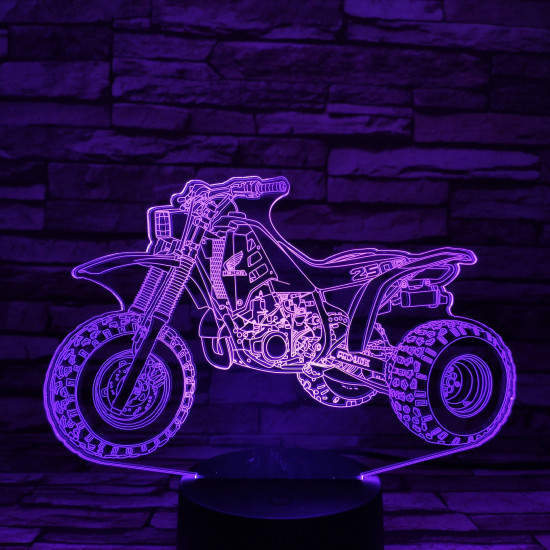 Quad 7 színű 3D led lámpa