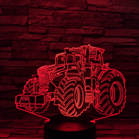 John Deere Traktor 7 színű 3D led lámpa