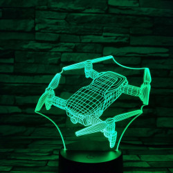 Drón 7 színű 3D led lámpa
