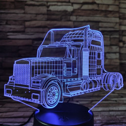 Kamion csőrös 7 színű 3D led lámpa