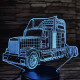 Kamion csőrös 7 színű 3D led lámpa