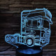 Kamion pótkocsi nélkül 7 színű 3D led lámpa