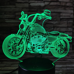 Motor Cruiser 7 színű  3D led lámpa