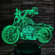 Motor Cruiser 7 színű  3D led lámpa