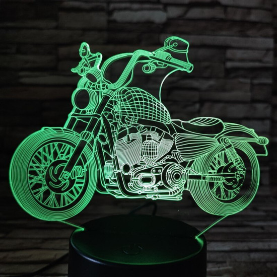Motor Cruiser 7 színű  3D led lámpa