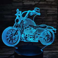Motor Cruiser 7 színű  3D led lámpa