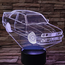 BMW autó 2 3D led lámpa