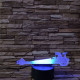Gyorsulási autó 7 színű 3D led lámpa