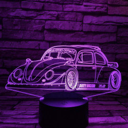 Bogár Sport autó  7 színű 3D led lámpa