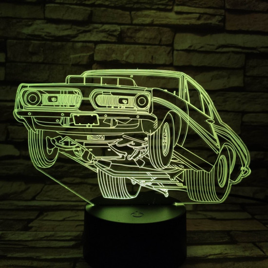 Low rider a táncoló autó 7 színű 3D led lámpa