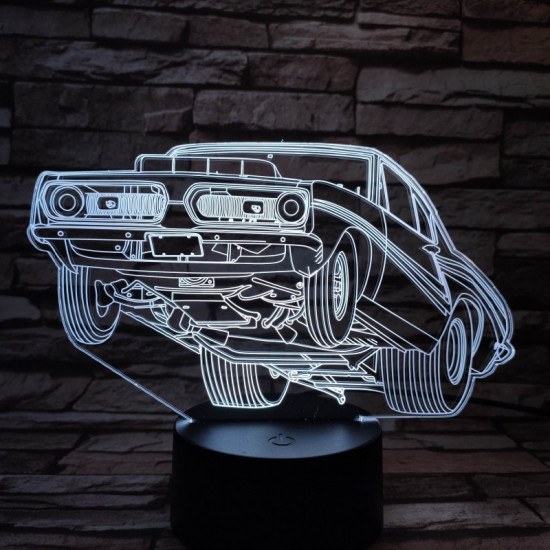 Low rider a táncoló autó 7 színű 3D led lámpa