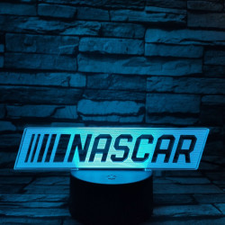 NASCAR 7 színű 3D led lámpa