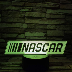 NASCAR 7 színű 3D led lámpa