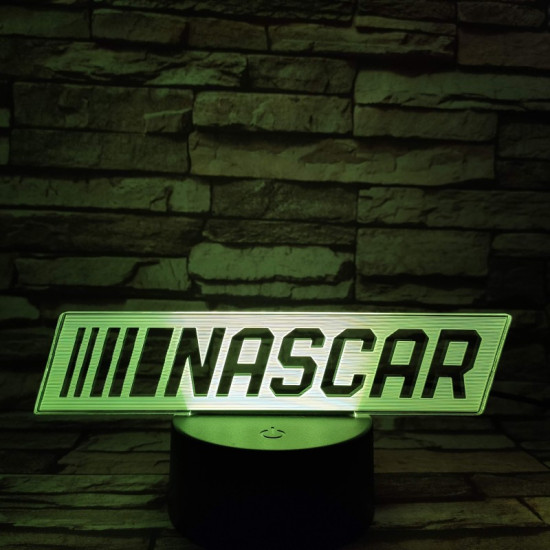 NASCAR 7 színű 3D led lámpa