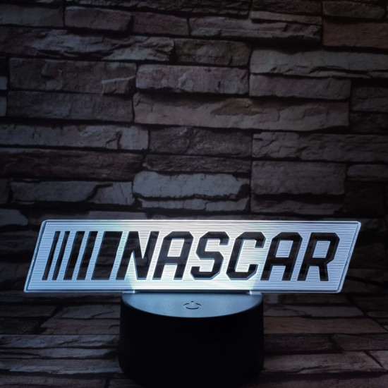 NASCAR 7 színű 3D led lámpa