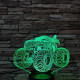 Monster Truck  7 színű  3D led lámpa