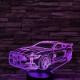 Verseny autó  7 színű 3D led lámpa