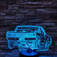 Low rider, táncoló autó 7 színű 3D led lámpa