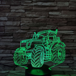 Traktor 3D led lámpa