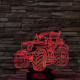 Traktor 3D led lámpa