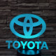 Toyota 7 színű 3D led lámpa
