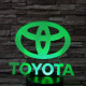 Toyota 7 színű 3D led lámpa