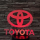 Toyota 7 színű 3D led lámpa
