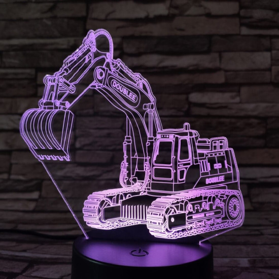 Markoló 7 színű 3D led lámpa