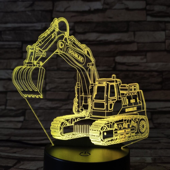 Markoló 7 színű 3D led lámpa