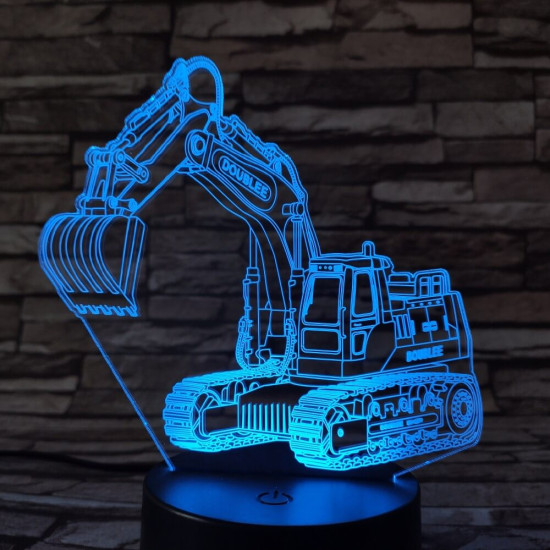 Markoló 7 színű 3D led lámpa