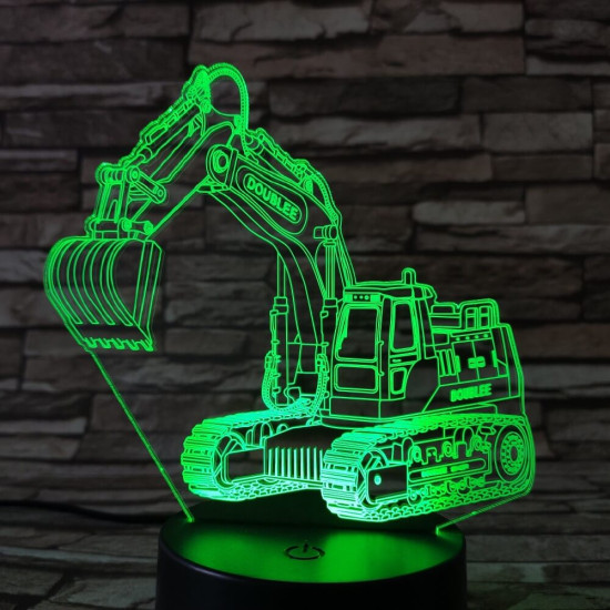 Markoló 7 színű 3D led lámpa