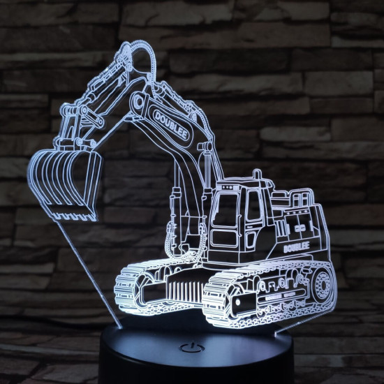 Markoló 7 színű 3D led lámpa