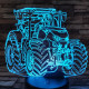 Traktor 5 3D led lámpa