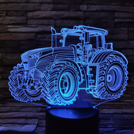 Traktor 6 3D led lámpa