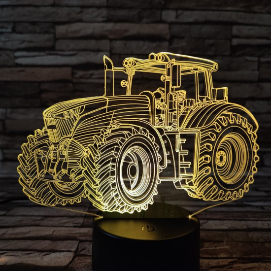 Traktor 6 3D led lámpa