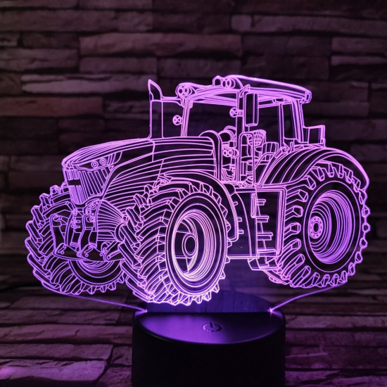 Traktor 6 3D led lámpa