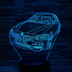 BMW autó  7 színű 3D led lámpa