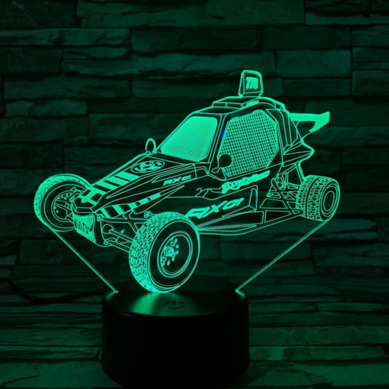 Homokfutó autó 3D led lámpa