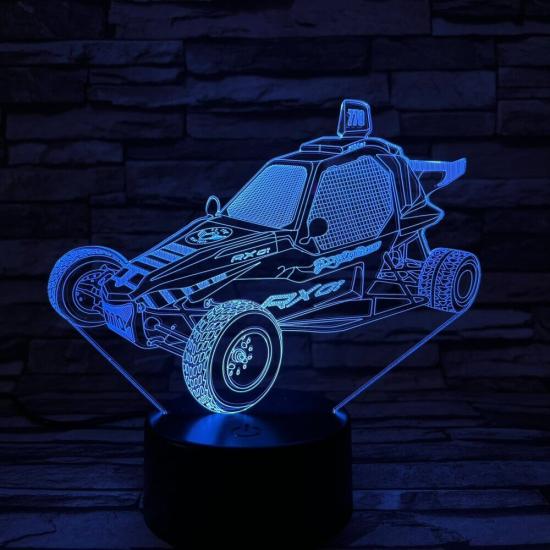 Homokfutó autó 3D led lámpa