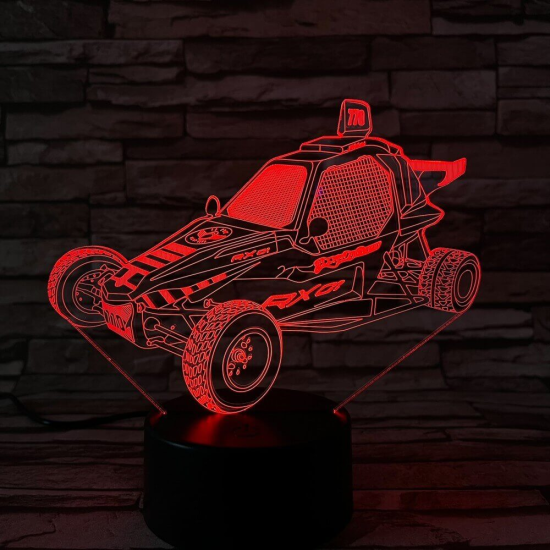 Homokfutó autó 3D led lámpa