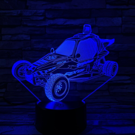 Homokfutó autó 3D led lámpa