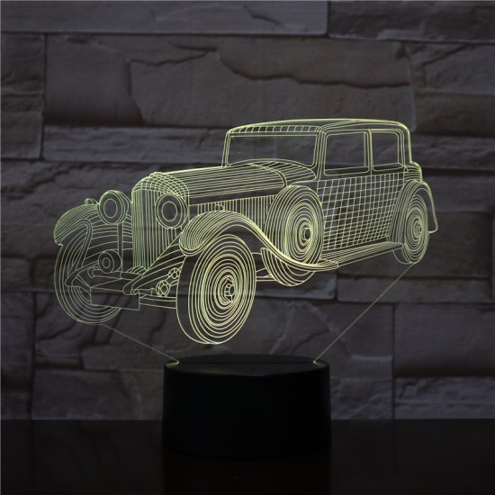 Autó olds mobile 7 színű  3D led lámpa