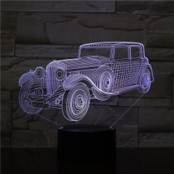 Autó olds mobile 7 színű  3D led lámpa