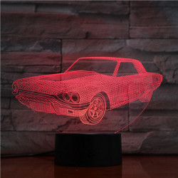 Mustang 7 színű 3D led lámpa