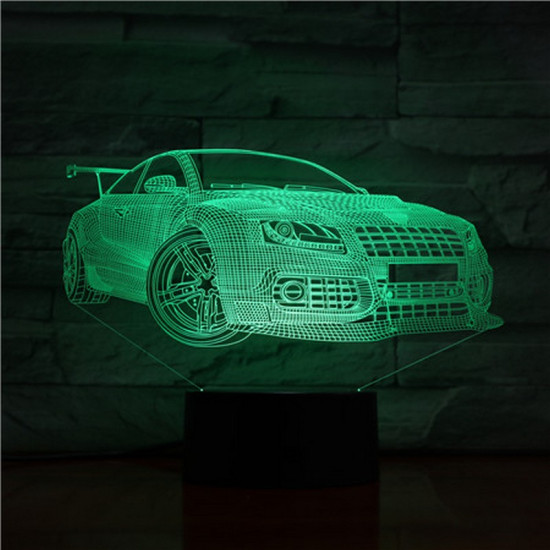 Sport Autó 3D led lámpa