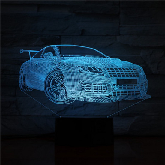 Sport Autó 3D led lámpa