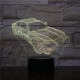 Rendőrautó  7 színű 3D led lámpa