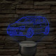 Golf MK V (5 ajtós) – 7 színű, színváltós LED lámpa