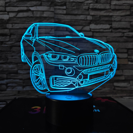 BMW fordul  7 színű 3D led lámpa