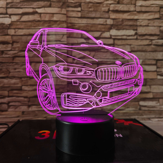 BMW fordul  7 színű 3D led lámpa